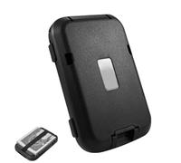 Portatarjetas de crédito : estuche de aluminio impermeable, construcción de metal duradera, diseño portátil elegante, cierre de bloqueo seguro | Protector de bloqueo, billetera de bolsillo para ta