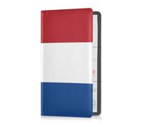 Portatarjetas de cuero para registro y seguro para hombres y mujeres, guantera para identificación, licencia de conducir, tarjetas de información de contacto clave, bandera de Holanda Nacional, Multi,