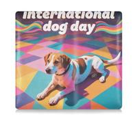 Portatarjetas de cuero prémium para registro y seguro para hombres y mujeres, guantera para conductores, propietarios de automóviles, remolque, motocicleta, barco, lindo perro, colorido