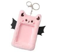 Portatarjetas De Felpa del - Portatarjetas De Fotos, Portatarjetas De Fotos De Felpa, Funda para Tarjetas con Impresión Vista - Funda para Tarjetas De Fotos De Felpa con Llavero L