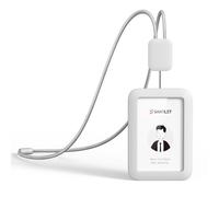 Portatarjetas de ID Premium Retráctil con Cordón, Hebilla de Seguridad, Portatarjetas de ID Vertical de Silicona Suave para Personal de Oficina, Empleados(Gris)