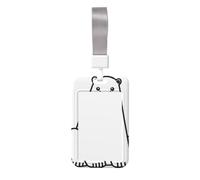 Portatarjetas de identificación con estampado de oso polar, soporte para tarjetas de identificación con cordón, protector de pase de trabajo para personal de oficina, escuela, enfermera