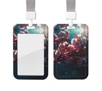 Portatarjetas de identificación Flowers in the Sun con cordón, estuche protector vertical para tarjetas con ventana transparente, portatarjetas de identificación deslizante de plástico para enfermeras