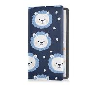 Portatarjetas de piel de oso blanco de dibujos animados para registro de coche y seguro para tarjetas de identificación, licencia de conducir, tarjetas de información de contacto clave