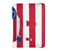 Portatarjetas de piel para pasaporte y vacunas, combinado, para documentos de viaje, portafolios, pasaporte, con ranura para tarjeta de vacuna, para viajes, esenciales, impermeables, Color 35, Una