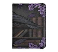 Portatarjetas de piel para pasaporte y vacunas, combinado, para documentos de viaje, portafolios, pasaporte, con ranura para tarjeta de vacuna, para viajes, esenciales, impermeables, Color 5, Una