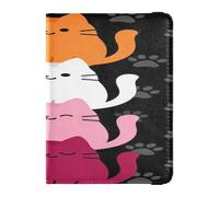Portatarjetas de piel para pasaporte y vacunas, combinado, para documentos de viaje, portafolios, pasaporte, con ranura para tarjeta de vacuna, para viajes, esenciales, impermeables, color 7, Una