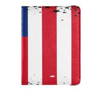 Portatarjetas de piel para pasaporte y vacunas, combinado, para documentos de viaje, portafolios, pasaporte, con ranura para tarjeta de vacuna, para viajes, esenciales, impermeables, Color 26, Una