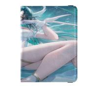 Portatarjetas de piel para pasaporte y vacunas, combinado, para pasaporte, con ranura para tarjetas de vacuna, para mujeres y hombres, resistente al agua, Color 27, Una talla, Moderno