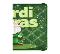 Portatarjetas de piel sintética ultrafina para pasaporte, para mujeres y hombres, bonito libro de pasaporte, artículos esenciales de viaje, gnomo de San Patricio, Gnomo de San Patricio, 1 size, Casual