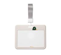 Portatarjetas de plástico duro para tarjetas de identificación con diseño de pato de Mallard, diseño vintage de acuarela simple, protector de etiqueta de nombre para enfermeras y oficina