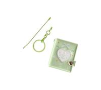 Portatarjetas de PVC de larga duración, álbum de fotos, libro de almacenamiento, diseño de lazos dulces para la escuela, decoración esencial para estudiantes