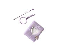 Portatarjetas de PVC de larga duración, álbum de fotos, libro de almacenamiento, diseño de lazos dulces para la escuela, decoración esencial para estudiantes