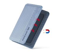 Portatarjetas de teléfono para pegar en titular de tarjetas, portátil en la billetera, soporte magnético de piel sintética, cartera para tarjetas de crédito, monedas y efectivo, , Se référer