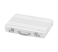 Portatarjetas de visita para portadocumentos - Portatarjetas de visita de metal aluminio, estuche de almacenamiento para tarjetas de visita | Organizador de tarjetas de visita, soporte de bolsa de