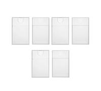 Portatarjetas De Visita Transparentes Funda Ligera Con Nombre Para Empresas Y Viajes (63x98mm) Funda De Negocios Transparente Y Ligera 6 Uds.