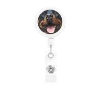 Portatarjetas retráctiles, carretes resistentes para insignias de Rottweiler, soporte retráctil para tarjetas de identificación, tarjetas de identificación, clip de insignia de trabajo, para enfermera