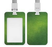 Portatarjetas retráctiles de color verde claro con fondo de color sólido para tarjetas de identificación, protector de tarjetas, placa de nombre, para trabajo, oficina, médico, enfermera