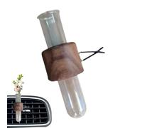 Portatarrones de flores para automóviles: decoración de ventilación de coche, vidrio antideslizante resistente, ambientador compacto, diseño fácil de instalar | Práctico accesorio de interior para