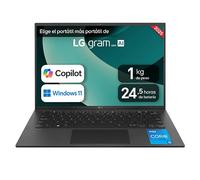 Portátil 14" LG gram 14Z90R, Windows 11 Home, Intel® Core™ i5-1334, 16 GB RAM , 1TB SSD, Panel IPS (1920*1200), Ligero, 999g , 24.5h, AI,Negro - 14Z90RU-G.AA5OB