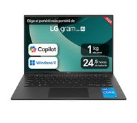 Portátil 14" LG gram - 14Z90RU, Windows 11, Intel® Core™ i5, 16 GB RAM, 512 GB SSD, Panel IPS WUXGA (1920x1200), Ligero 1 kg, 24,5 h, Negro - 14Z90RU-G.AA55B