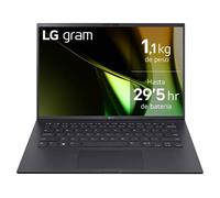Portátil 14 LG gram 14Z90S, Windows 11 Home, Intel® Core™ Ultra 7, 32 GB RAM , 1TB SSD, Pantalla IPS 1920x1200,ligero, , 29.5 horas, AI,Negro Obsidiana - 14Z90S-G.AD78B