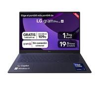 Portátil 16" LG gram - 16Z90TP, Windows 11, Intel® Arrow Lake, 32 GB RAM, 1TB SSD, Pantalla OLED, Ligero 1,2 Kg, 19.5 h, AI, Negro - 16Z90TP-K.AD88B