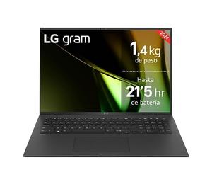 Portátil 17" LG gram 17Z90S, Windows 11 Home, Intel® Core™ Ultra 7, 16 GB RAM, 1 TB SSD, Panel IPS WQXGA (1920X1200), Ligero 1,4 kg, 21,5 h, Negro - 17Z90S-G.AA79B