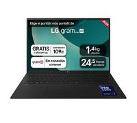 Portátil 17" LG gram - 17Z90TL, Windows 11, Intel® Core™ Lunar Lake, 32 GB RAM, 1 TB SSD, Panel IPS WQXGA (2560x1600), Ligero 1,4kg, 24,5 h, Negro - 17Z90TL-G.AU88B