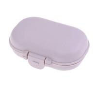 Portátil 4 Rejilla Medicina Organizador Soporte Contenedor Tableta Caja de la píldora Caja Medicina Caja de plástico Caja de medicina Divisores Organizador, WT