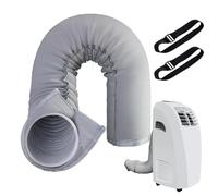 Portátil Ac Sleeve, Mobile Hose Wrap, 5.9in Insulation Pipe Cover, Dust Proof Heat Shield, Flexible Weather Guard for Apartment, Garage, Attic, Hotel, Living Room, Cooling Use