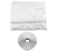 Portátil AC Window Kit, Mobile Casement Seal, 118.11 pulgadas Exhaust Vent Attachment, No Drill Appliance Fitting for Travel Dormitory Living Room Dorm and Apartment Use