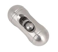 Portátil ADHD Autismo Ansiedad Alivio del Estrés Magnético Fidget Juguete Metal Finger Bead Push Slider con Forma de Cápsula Hueca Juguete Sensorial