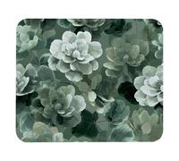 portátil Alfombrilla de Ratón Antideslizante de Goma Lindo patrón Personalizado Sage Flores Verdes Alfombrilla Gaming Tapete de Juego 25x30cm para Laptop,Jugadore,Ratón