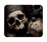 portátil Alfombrilla de Ratón Cráneos Piratas Hueso Alfombrilla Gaming Tapete de Juego 25x30cm para Laptop,Juegos,Ratón
