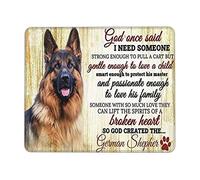 Portátil Alfombrilla de Ratón, Dios Dijo una Vez Que Necesito a Alguien Pastor alemán Alfombrilla Eco-Friendly Mousepad 25X30cm para Oficina Laptop PC