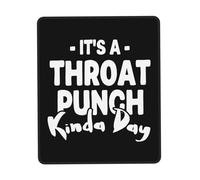 Portátil Alfombrilla de Ratón, Es Curioso, es un día Que da un puñetazo en la Garganta. Alfombrilla Base de Goma Tapete de Juego 25X30cm para Jugadore PC Oficina