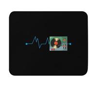 Portátil Alfombrilla de Ratón, Ilustración de Discos de Vinilo Retro con gráficos de Mezclador de música de Artistas Alfombrilla Professional Gaming Mouse Pad 25X30cm para Laptop Oficina