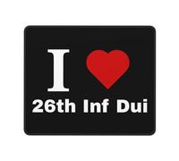 Portátil Alfombrilla de Ratón, Me Encanta el 26º Inf DUI, Eco-Friendly Alfombrilla de ratón para Juegos, Gaming Mouse Pad, 25X30cm, Laptop, PC