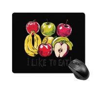 Portátil Alfombrilla De Ratón para Juegos Me Gusta Comer Manzanas Y Plátanos 25X30Cm, Alfombrilla De Ratón Professional Tapete De Juego para Jugadore Pc Trabajo