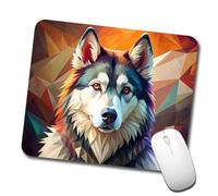 Portátil Alfombrilla Gaming Arte Contemporáneo del Perro Malamute De Alaska 25X30Cm, Alfombrilla De Ratón Base De Goma Tapete De Juego para Pc Laptop Jugadore
