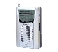 Portátil Am/FM, Radio De Bolsillo A Pilas con Antena Telescópica, Receptor Mundial De, De Banda Mini Am FM para Exteriores con Altavoz