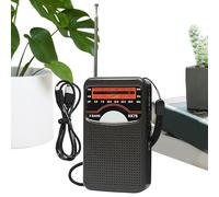 Portátil AM FM Radio | Radio de supervivencia al aire libre,Dispositivo de audio inalámbrico para camping familiar y senderismo con recepción de transmisión