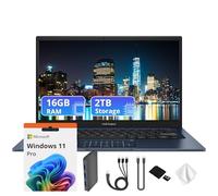 Portátil ASUS 2022 de 14 pulgadas HD procesador Intel Celeron N4000 4 GB de RAM 64 GB eMMC cámara web Intel HD Graphics 500 Bluetooth Windows 11 Home azul pavo real tarjeta USB SnowBell de 32 GB