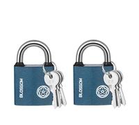 Portátil Candado Maleta,2 PCS Candado con Llave Candado Seguridad Candado de Acero Antioxidable Resistente a la Intemperie para Bolsas de Viaje Garaje Taquilla de Gimnasio Bicicleta Equipaje