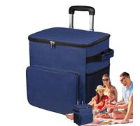 Portátil con Ruedas Bolsa Térmica Blanda | Térmico Con Asa Bolsa Estanca 35L Para Viaje Picnic Terraza Exterior Playa Camping