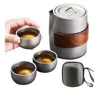 portátil | cubo de viaje con 3 tazas, en ccampeggioemonie, tazas y almacenamiento Campegiotea, de portátil con estuche, diseño de doble capa, filtro, sa