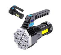 portátil de 7 LED | Linterna recargable impermeable | Antorcha ABS superbrillante | Luz USB de 5,5 pulgadas, 4 modos, largo alcance, 200m, para acampar, pescar, viajes por carretera, emergencia