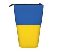 Portátil Estuche Organizador Bandera de Ucrania Estuche de Lápices con Cremallera Bolsa de Lápiz para Lápices Adolescentes Adultos