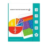 Portátil Fracción Manipulativa, Herramientas de aprendizaje de matemáticas, Durable Fraction Circles with, Classroom Teaching Aid with Fun Design, Educational Toy for Boys Girls Teachers